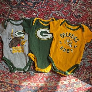 New without tags - set of 3 Packers onesies
